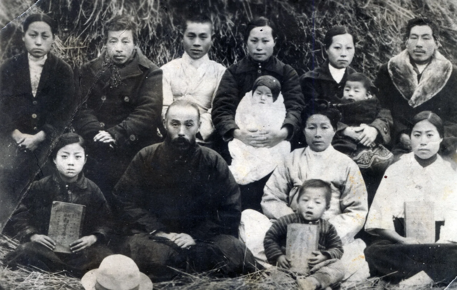 Historical Koryo-saram memorial image used as context for the Bastobe deportation site.